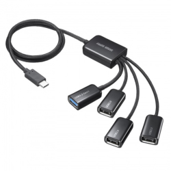 商品画像:USB3.2 Gen1+USB2.0 Type-Cコンボハブ(4ポート) USB-3TC436BK