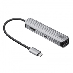 商品画像:USB Type-Cマルチ変換アダプタ(HDMI+LAN付) USB-3TCHLP7S