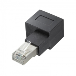 商品画像:RJ-45L型変換アダプタ(右出し カテゴリ6A STP) ADT-RJ6A-LR