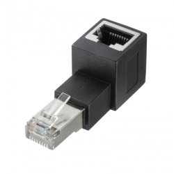 商品画像:RJ-45L型変換アダプタ(上出し カテゴリ6A STP) ADT-RJ6A-LU