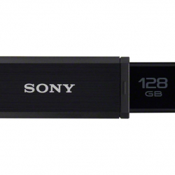 商品画像:USB3.0対応 ノックスライド式USBメモリー ポケットビット128GB ブラック キャップレス USM128GQX B