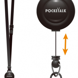 商品画像:POCKETALK (ポケトーク) 専用ネックストラップ ブラック PT-SBK 0000275710