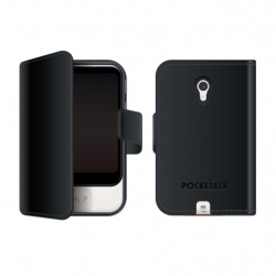 商品画像:POCKETALK (ポケトーク) S 専用手帳型ケース ブラック PTS-NBK 0000283730