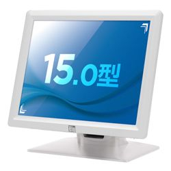 商品画像:15インチ スクエア タッチパネル 液晶ディスプレイ(1024x768/D-Sub15Pin/アンチグレア/超音波表面弾性波方式/ホワイト) ET1517L-8CWB-1-WH-G