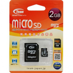 商品画像:MicroSDカード 2GB(アダプター付) TG002G0MC1XA