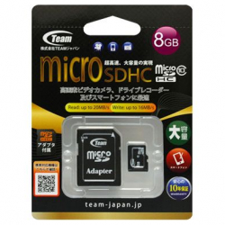 商品画像:MicroSDHC 8GB Class10 TG008G0MC28A