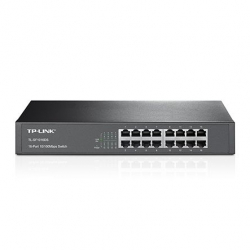 商品画像:16ポート 10/100Mbps デスクトップ/ラックマウント スイッチ TL-SF1016DS(UN)