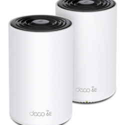 商品画像:AXE5400 トライバンド メッシュWi-Fi 6Eシステム(2台セット) DECO XE75(2-PACK)(JP)