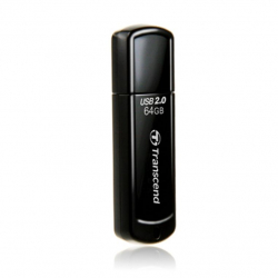 商品画像:USBメモリ JetFlash 350 64GB ブラック(USB Type-A) TS64GJF350