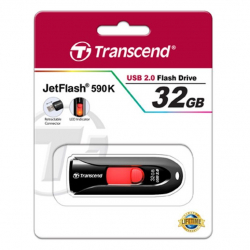 商品画像:USBメモリ JetFlash 590 32GB(USB Type-A) TS32GJF590K