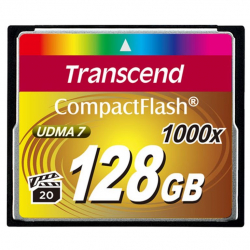商品画像:CFカード コンパクトフラッシュ CompactFlash 1000 128GB(Type I、MLC) TS128GCF1000