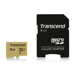 商品画像:8GB UHS-I U1 microSD with Adapter (MLC) TS8GUSD500S