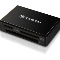 商品画像:トランセンド SD/microSD/CFカードリーダー USB 3.0/3.1 Gen 1、Black TS-RDF8K2