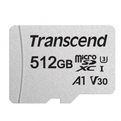 商品画像:トランセンド 512GB microSD w/adapter UHS-I U3 A1 300S TS512GUSD300S-A