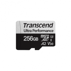 商品画像:トランセンド 256GB microSD340S w/adapter UHS-I U3 A2 TS256GUSD340S