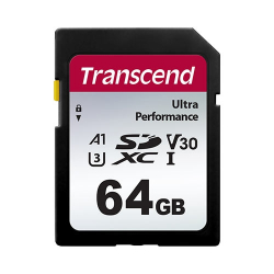 商品画像:SDカード 64GB 340S UHS-I U3 A1 Ultra Performance、SDXC 340S TS64GSDC340S