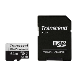 商品画像:64GB microSD 340S w/adapter UHS-I U3 A2 TS64GUSD340S