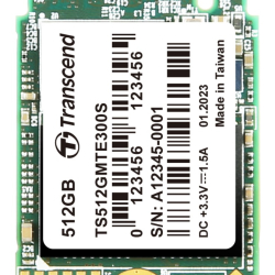 商品画像:512GB、M.2 2230、PCIe Gen3x4、NVMe、3D TLC、DRAM-less TS512GMTE300S