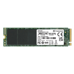 商品画像:M.2 2280 PCIe SSD 250GB Gen3x4 NVMe TLC DRAM-less TS250GMTE115S