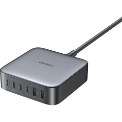 商品画像:UGREEN Nexode PD 卓上急速充電器 200W 4C2A 6ポート Black  90551