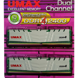 商品画像:UMAX デスクトップ向け DDR4 2400 8GB(4GX2)ヒートシンク付き[] UM-DDR4D-2400-8GBHS
