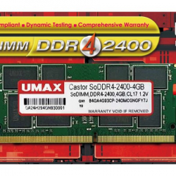 商品画像:UMAX ノートPC向け SO-DIMM DDR4 2400 4GB[] UM-SODDR4S-2400-4G