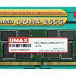商品画像:UMAX ノートPC向け SO-DIMM DDR4 2666 4GB[] UM-SODDR4S-2666-4G