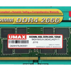 商品画像:UMAX ノートPC向け SO-DIMM DDR4 2666 8GB[] UM-SODDR4S-2666-8G