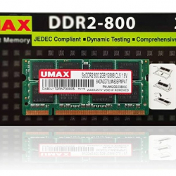 商品画像:UMAX ノートPC向け SO-DIMM DDR2 800 2GB[] UM-SODDR2S-800-2G