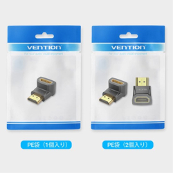 商品画像:HDMI 90 Degree Male to Female Adapter Black AI-2175