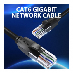 商品画像:Cat.6 UTP Patch Cable 0.5M Black IB-4793