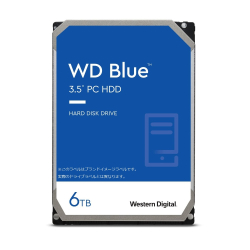 商品画像:WD Blue 3.5インチ内蔵HDD 6TB SATA 6Gb/s 5400rpm 256MB WD60EZAX