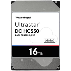 商品画像:WD Ultrastar DC HC550 3.5インチ内蔵HDD 16TB SATA 6Gb/s 7200rpm 512MB WUH721816ALE6L4