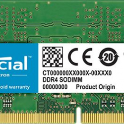 商品画像:ノートPC用増設メモリ 4GB(4GBx1枚)DDR4 2400MT/s(PC4-19200)CL17 SODIMM 260pin CT4G4SFS824A
