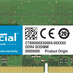商品画像:ノートPC用増設メモリ 32GB(32GBx1枚)DDR4 3200MT/s(PC4-25600)CL22 SODIMM 260pin CT32G4SFD832A