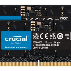 商品画像:ノートPC用増設メモリ 32GB(16GBx2枚)DDR5 5600MT/s(PC5-44800)CL40 SODIMM 262pin CT2K16G56C46S5