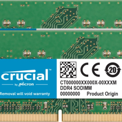 商品画像:Crucial 64GB Kit(2x32GB)DDR4-2666 SODIMM for Mac CL19(16Gbit) CT2K32G4S266M