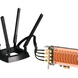 商品画像:Qnap PCIe接続 IEEE 802.11a/b/g/n/ac対応高速無線LANアダプタ  QWA-AC2600