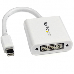 商品画像:Mini DisplayPort-DVI 変換アダプタ/mDP 1.2-DVI-Dビデオ変換/1080p/ミニディスプレイポート-DVI シングルリンク 映像コンバータ/ホワイト MDP2DVIW