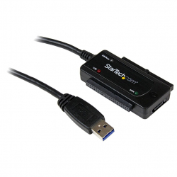 商品画像:USB 3.0-SATA/ IDEドライブ変換アダプタ SuperSpeed USB-2.5/3.5インチ HDD&SSD ブラック USB3SSATAIDE