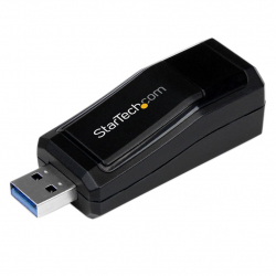 商品画像:USB 3.0-Gigabit Ethernet LANアダプタ (ブラック) 10/100/1000Mbps NICネットワークアダプタ USB SuperSpeed(オス)-RJ45(メス)有線LANアダプタ USB31000NDS