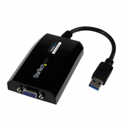 商品画像:USB 3.0-VGA変換アダプター/Type-A接続/1920x1200(1080p)/Windows & Mac/ブラック/ディスプレイ コンバーター/後継機あり USB2VGAPRO2 USB32VGAPRO