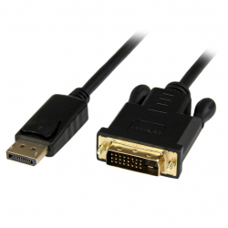 商品画像:DisplayPort - DVIアクティブケーブル 91cm DP DVI変換アダプタケーブル ディスプレイポート(オス) - DVI-D (25ピン/オス) 1920x1200 ブラック DP2DVIMM3BS