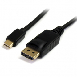商品画像:Mini DisplayPort-DisplayPort 変換ケーブル/2m/ディスプレイポート 1.2/mDP-DPモニターケーブル/4K60Hz/mDPオス-DPオス MDP2DPMM2M