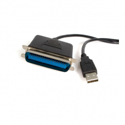 商品画像:1.8m USB-パラレルプリンタコンバータケーブル USB A(4ピン)-セントロニクス/アンフェノール 36ピン(IEEE1284準拠) 変換ケーブル オス/オス ICUSB1284