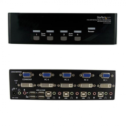StarTech.com> 4ポート デュアルディスプレイ(DVI & VGA)対応USB接続