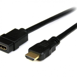 商品画像:HDMI 延長ケーブル/2m/ハイスピード HDMI 1.4/イーサネット対応 HDMI 延長コード/4K30Hz/HDMI オス-HDMI メス HDEXT2M
