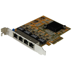 商品画像:ギガビットイーサネット4ポート増設PCI Express対応ネットワークLANアダプタカード 4x Gigabit Ethernet拡張用PCIe NIC/LANボード ST1000SPEX43
