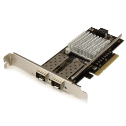 商品画像:10GbE/ギガビットイーサネット対応2ポート オープンSFP+搭載 光ファイバーネットワークカード PCI Express Intel 82599チップセット搭載 PEX20000SFPI