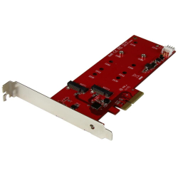 商品画像:2x M.2 SATA SSD コントローラカード PCI Expressインターフェース接続対応 PCIe接続M.2 SATA 3.0 コントローラ NGFFカードアダプタ PEX2M2